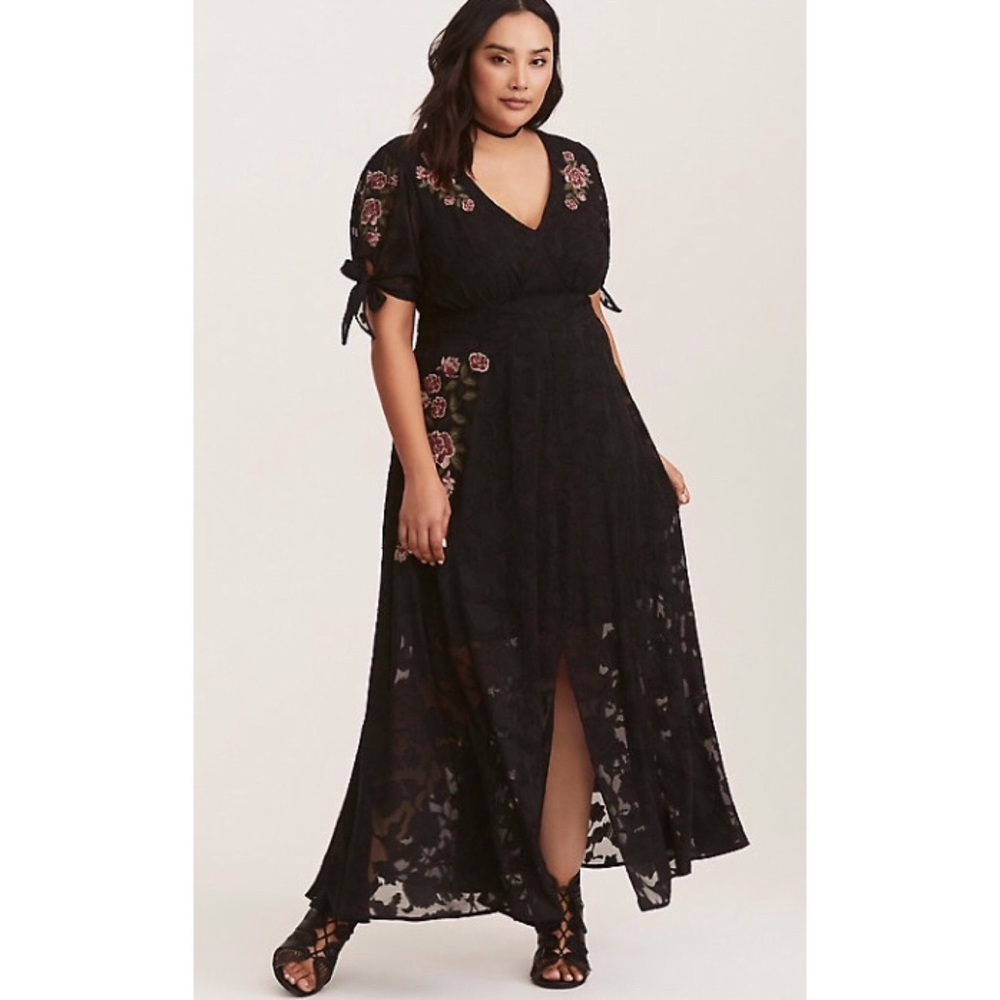 Torrid Runway Collection Chiffon Dress sz 22